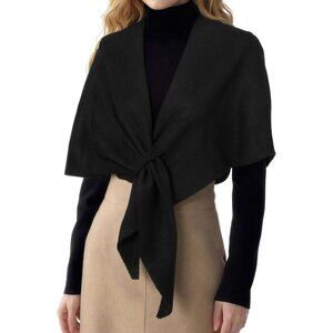 Versatile Triangle Cape Shawl for Women - Elegant Knit Wrap Scarf for Winter